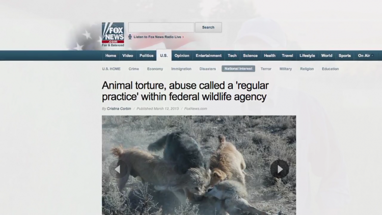 Shut down USDAS Wildlife services